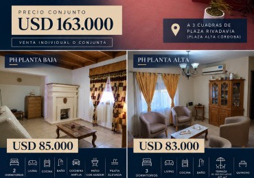  OPORTUNIDAD DE INVERSION | 2 PH EN VENTA EN ALTA CORDOBA